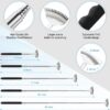 4Pcs Different Back Scratcher Extendable Back Massager Tool with Rubber Handles, Metal Portable Telescoping Back Scratcher, Stocking Stuffers for Men Women Kids Adults (Black) - Image 5