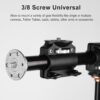 SOONPHO Horizontal Tripod Arm 40inches/100cm,3/8 Screw Support Tripod Extension Bar for Camera,Professional Photography Studio,Outdoor Macro Overhead Photography - Image 3
