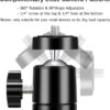 SOONPHO Horizontal Tripod Arm 40inches/100cm,3/8 Screw Support Tripod Extension Bar for Camera,Professional Photography Studio,Outdoor Macro Overhead Photography - Image 6