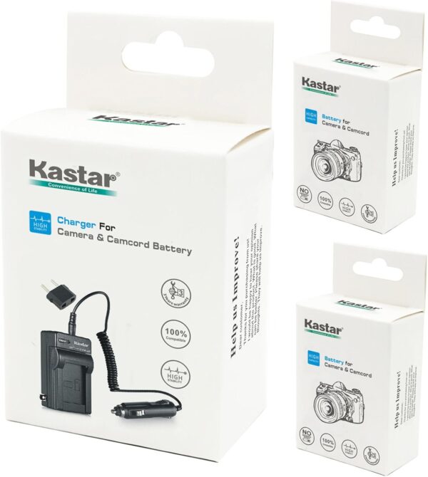 Kastar Battery 2 Pack + Charger for Sony NP-FV30 NP-FV40 NP-FV50 & Sony Handycam HDR-CX380 430V 900 580V 760V HDR-PJ540 650V HDR-PV710V 790V 810 HDR-TD30V FDR-AX100 DCR-SR DCR-SX HDR-CX HDR-XR Series - Image 5