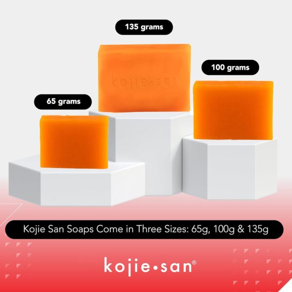 Kojie San Skin and Body Brightening Soap - Original Kojic Acid, Dark Spot Remover Bar Soap with Glycerin & Tea Tree Oil - 65g x 2 Bars - Image 2