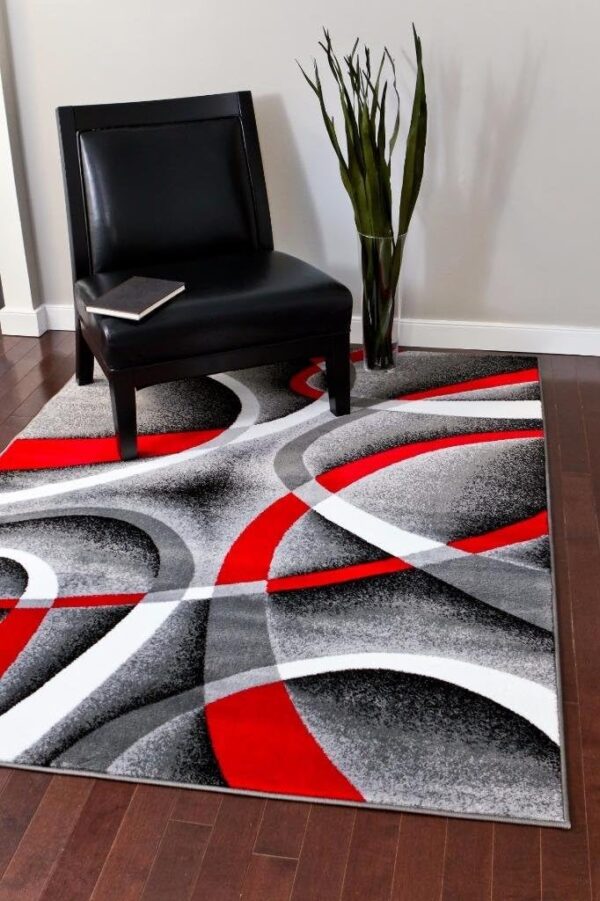 2305 Gray 8x11 Abstract Area Rug, 8 x 11 ft