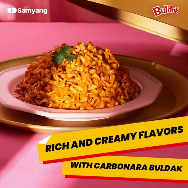 Samyang Carbo Buldak Nuclear Fire Fried Super Hot Spicy Noodle 5/pack - Image 3