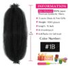 Afro Twist Hair 16 Inch 3 Packs, Springy Afro Twist Hair Pre Fluffed Spring Twist Hair Pre Stretched Wrapping Hair for Soft Locs Hair Extensions (16 Inch (Pack of 3), 1B#) - Image 2