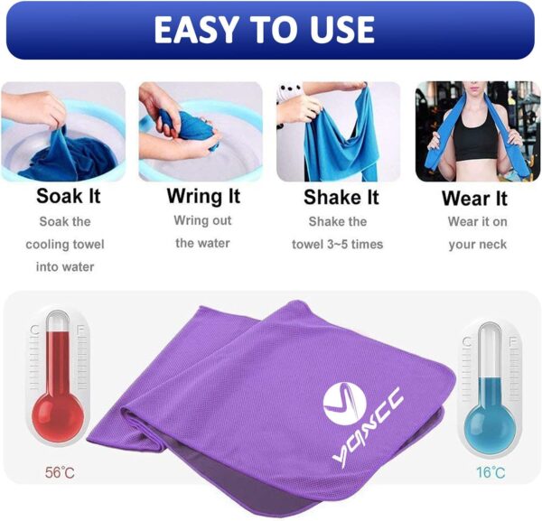 YQXCC 2 Pack Cooling Towel (47 - Image 4