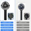 Stroller Fan - 65Hrs 12600mAh Rechargeable Fan, Timing Car Seat Fan, Portable Clip On Fan, Car Fan for Baby, Battery Operated Fan for Baby Stroller, Peloton, treadmill, Golf Cart, Beach, Bed, Dog - Image 5