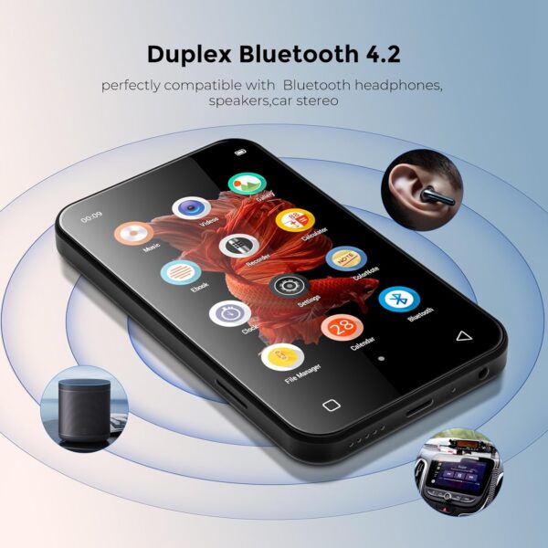 TIMMKOO 72GB MP3 Player with Bluetooth, 4.0 - Image 2