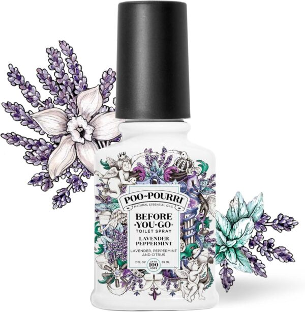 Poo-Pourri Before-You-Go Toilet Spray, Lavender Peppermint, 2 Fl Oz - Lavender, Peppermint and Citrus - Image 2