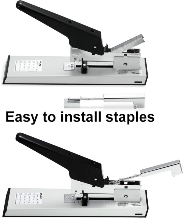 IMLIKE Heavy Duty Stapler with 2000 Staples: 100 Sheets High Capacity Office Stapler, Manual Big Stapler, Metal Large Stapler for Paper Binding, Include 23/8 & 23/13 Staples Each 1000PCS - Image 5