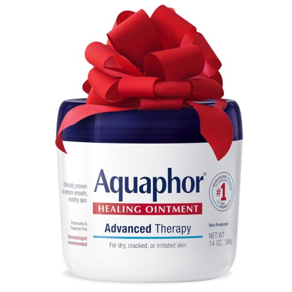 Aquaphor Healing Ointment, Advanced Therapy Skin Protectant, Dry Skin Body Moisturizer, Multi-Purpose Healing Ointment, For Dry, Cracked Skin & Minor Cuts & Burns, 14 Oz Jar