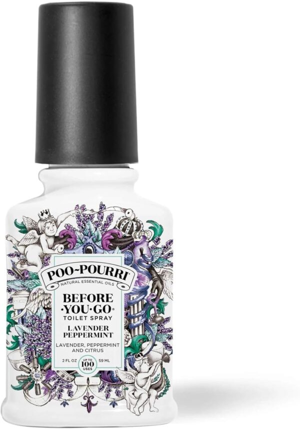 Poo-Pourri Before-You-Go Toilet Spray, Lavender Peppermint, 2 Fl Oz - Lavender, Peppermint and Citrus