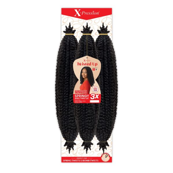 Outre Crochet Braids X-Pression Twisted Up 3X Springy Afro Twist 24