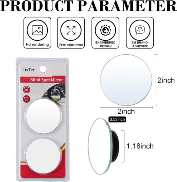 LivTee Blind Spot Mirror, 2 - Image 3