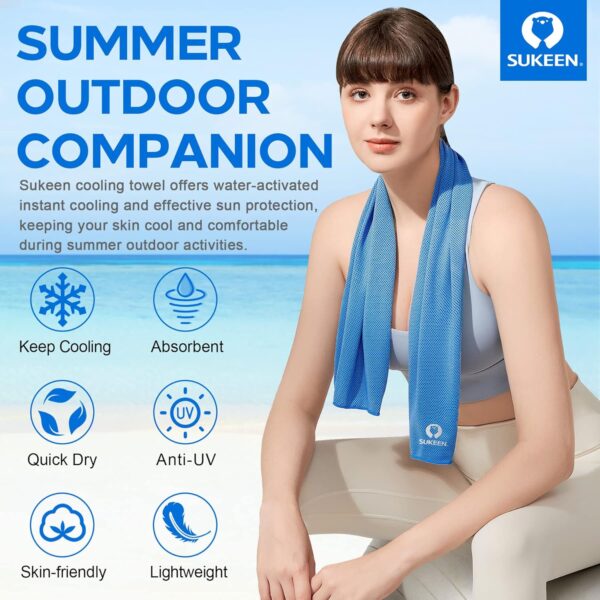 Sukeen [4 Pack Cooling Towel (40 - Image 3