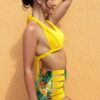 SPORLIKE Women High Waisted Swimsuit Triangle Top Two Piece Bikini Tummy Control Bathing Suit - Image 3