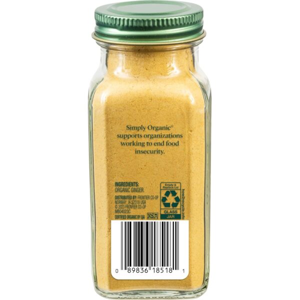 Simply Organic Ground Ginger Root, 1.64 Ounce, Non ETO, Non Irradiated, Non GMO, Complements Both Sweet & Savory Dishes - Image 5