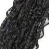 LMZIM 12 Inch Boho Box Braids Crochet Hair Bohomian Crochet Box Braids Curly Ends 8 Pack 3X Crochet Braids Synthetic Braiding Hair Extension Black (12inch (pack of 8) 1B, 1B) - Image 6