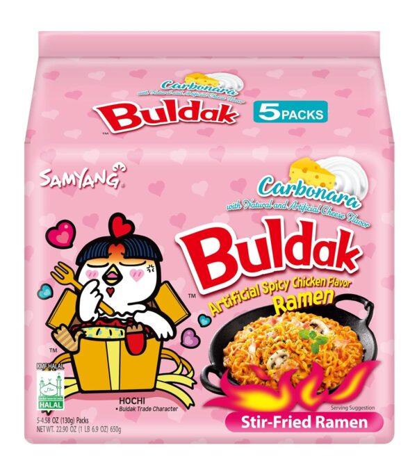 Samyang Carbo Buldak Nuclear Fire Fried Super Hot Spicy Noodle 5/pack