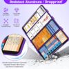 Nursing Clipboard Foldable-4 Layers Aluminum Folding Nurse Clipboards Pocket Size,Foldable Clipboard with Nursing Medical Edition Cheat Sheets Clip Board for Nurses Students and Doctors(Purple) - Image 4
